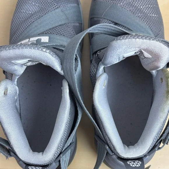 Nike LeBron Soldier IX Charcoal Gray High-Top Sneakers - Picture 8 of 11